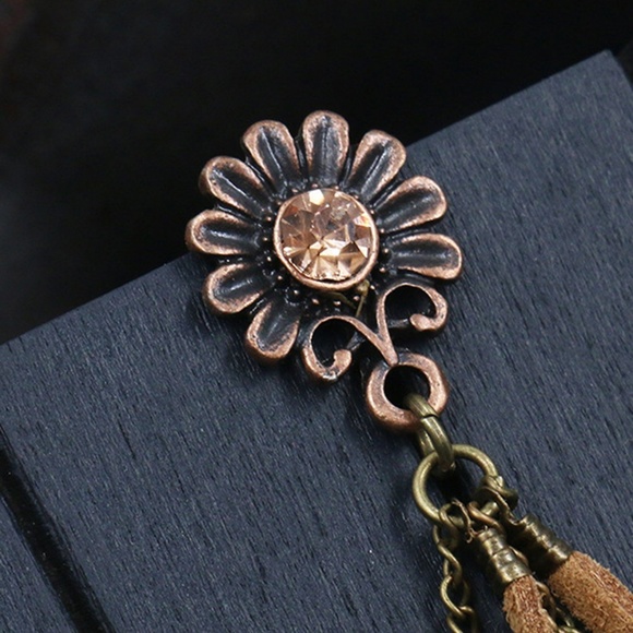 Shell & Tassel Drop Earrings - Picture 6 of 6